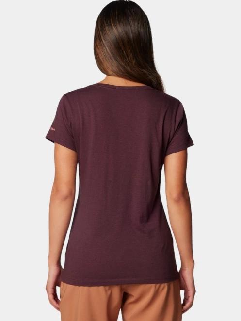 tricou cu maneci scurte pt. femei Columbia Daisy Days Short Sleeve Graphic Tee rosu 4