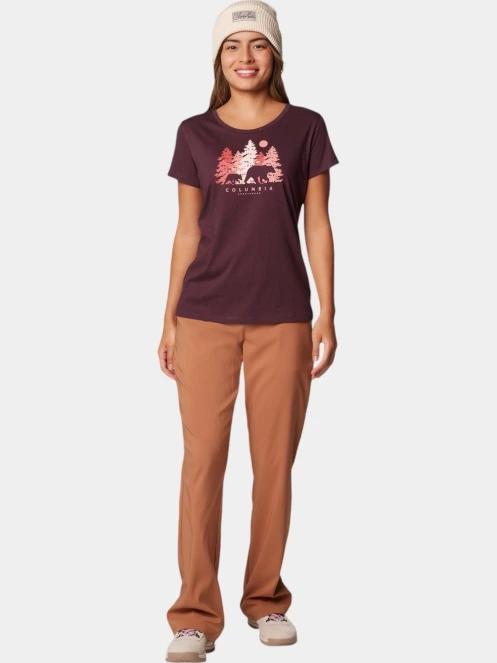 tricou cu maneci scurte pt. femei Columbia Daisy Days Short Sleeve Graphic Tee rosu 5