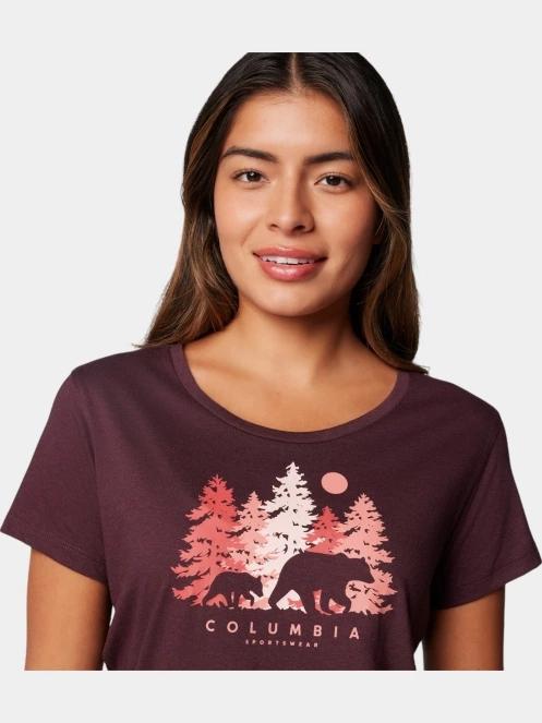 tricou cu maneci scurte pt. femei Columbia Daisy Days Short Sleeve Graphic Tee rosu 6