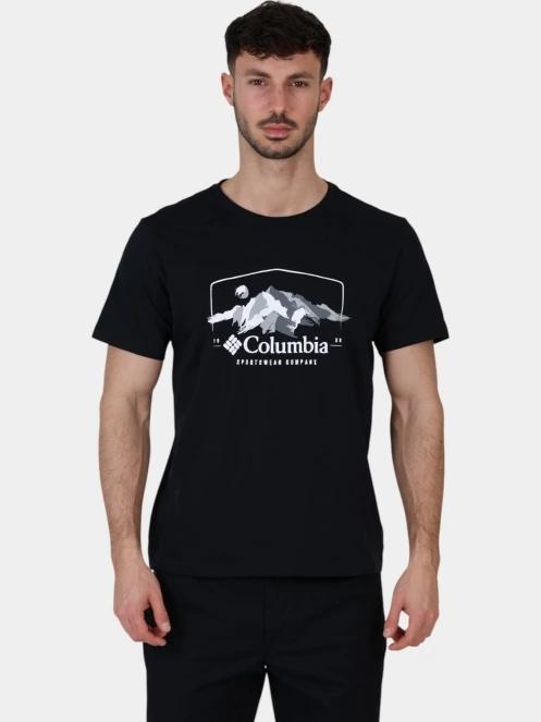 tricou cu maneci scurte pt. barbati Columbia Path Lake Graphic Tee II negru 2