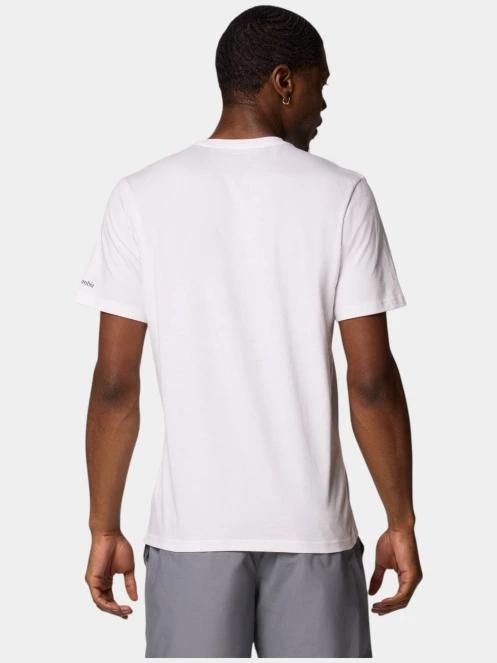 tricou cu maneci scurte pt. barbati Columbia Path Lake Graphic Tee II alb 5