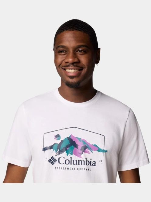 tricou cu maneci scurte pt. barbati Columbia Path Lake Graphic Tee II alb 6