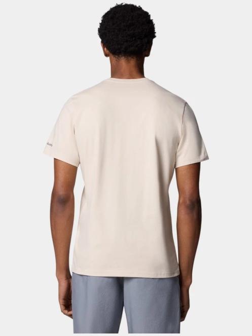 tricou cu maneci scurte pt. barbati Columbia Path Lake Graphic Tee II nisip 4