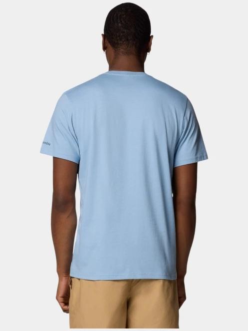 tricou cu maneci scurte pt. barbati Columbia Path Lake Graphic Tee II albastru 5