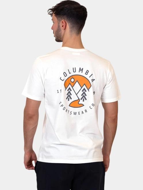 tricou cu maneci scurte pt. barbati Columbia Rapid Ridge Back Graphic Tee II alb 4