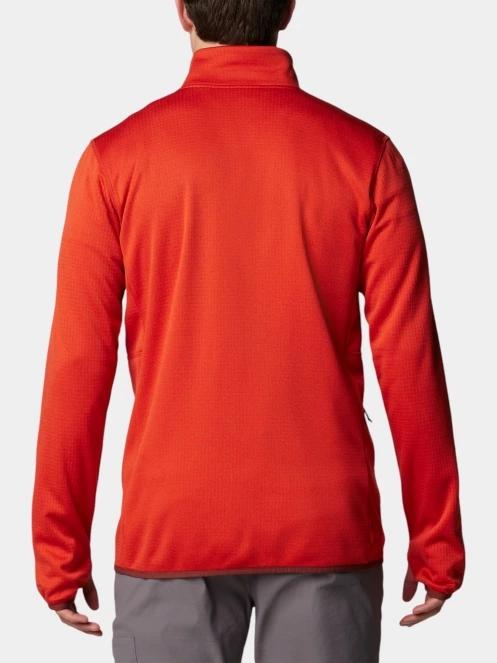 pulover polar pt. barbati Columbia Park VIew Fleece Full Zip rosu 4