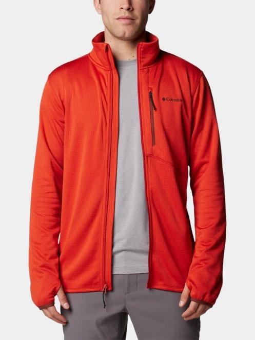 pulover polar pt. barbati Columbia Park VIew Fleece Full Zip rosu 5