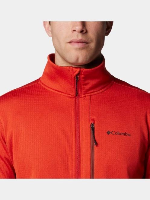 pulover polar pt. barbati Columbia Park VIew Fleece Full Zip rosu 7