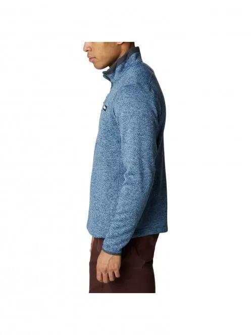 pulover polar pt. barbati Columbia Sweater Weather Half Zip albastru 4