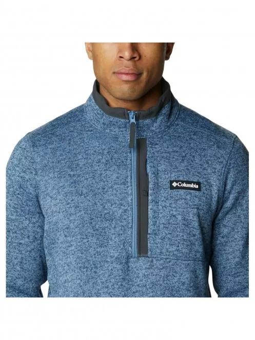 pulover polar pt. barbati Columbia Sweater Weather Half Zip albastru 5