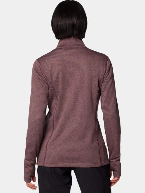 pulover polar pt. femei Columbia W Park View Grid Fleece Full Zip rosu 4