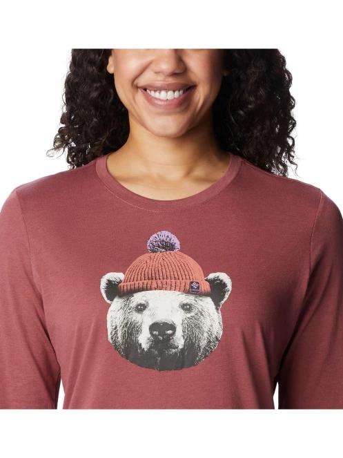 tricou cu maneci lungi pt. femei Columbia Hidden Haven Long Sleeve Tee rosu 6