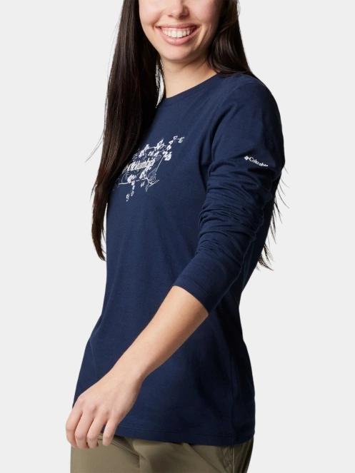 tricou cu maneci lungi pt. femei Columbia Hidden Haven Long Sleeve Tee albastru 5