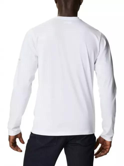 tricou cu maneci lungi pt. barbati Columbia Sun Trek Graphic Long Sleeve Shirt alb 3