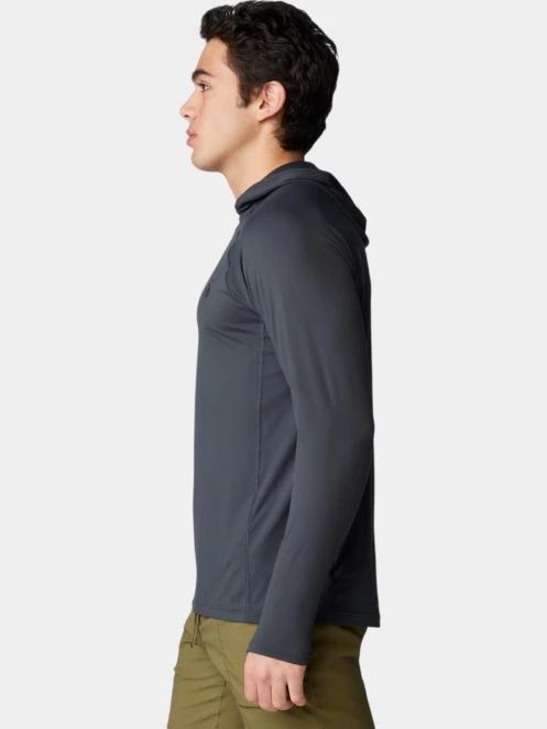 tricou cu maneci lungi, pentru sport pt. barbati Mountain Hardwear Crater Lake Hoody negru 3