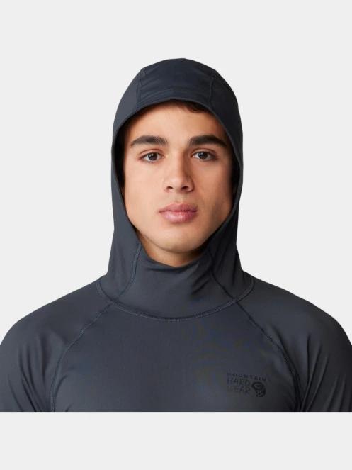 tricou cu maneci lungi, pentru sport pt. barbati Mountain Hardwear Crater Lake Hoody negru 7