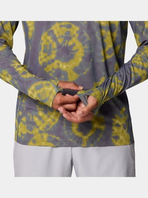 tricou cu maneci lungi, pentru sport pt. barbati Mountain Hardwear Crater Lake Hoody albastru 7