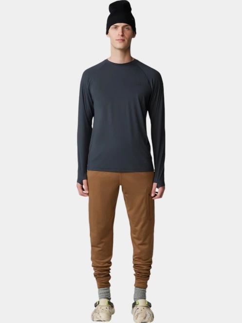 tricou cu maneci lungi, pentru sport pt. barbati Mountain Hardwear Crater Lake Long Sleeve Crew gri 5