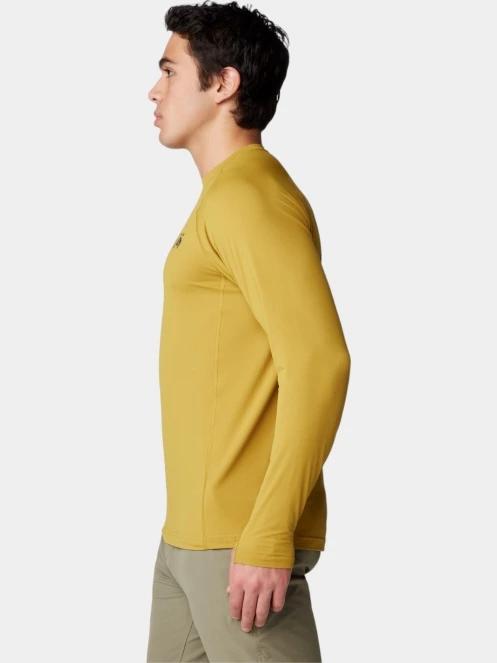 tricou cu maneci lungi, pentru sport pt. barbati Mountain Hardwear Crater Lake Long Sleeve Crew galben 3