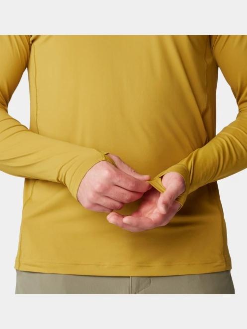 tricou cu maneci lungi, pentru sport pt. barbati Mountain Hardwear Crater Lake Long Sleeve Crew galben 7