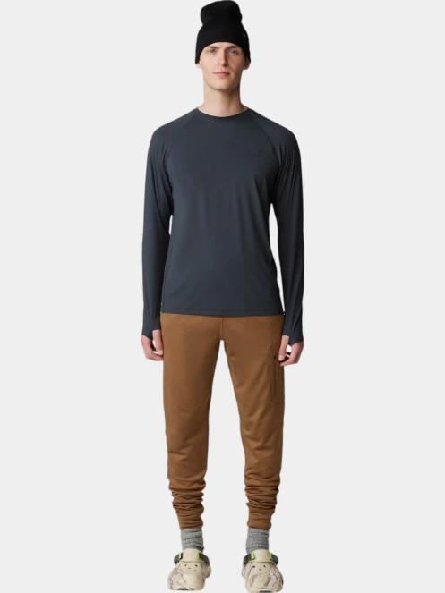 tricou cu maneci lungi, pentru sport pt. barbati Mountain Hardwear Crater Lake Long Sleeve Crew negru 5