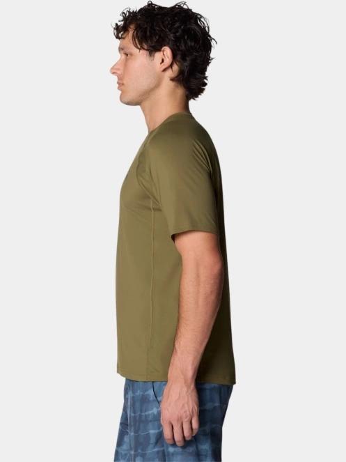 tricou pentru sport, cu maneci scurte pt. barbati Mountain Hardwear Crater Lake Short Sleeve oliv 3