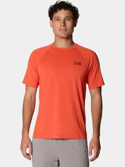 tricou pentru sport, cu maneci scurte pt. barbati Mountain Hardwear Crater Lake Short Sleeve rosu 2