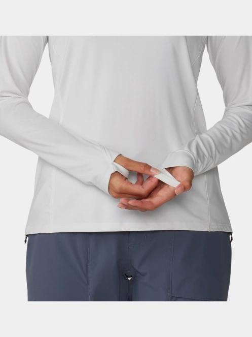 tricou cu maneci lungi, pentru sport pt. femei Mountain Hardwear Crater Lake Long Sleeve gri 8
