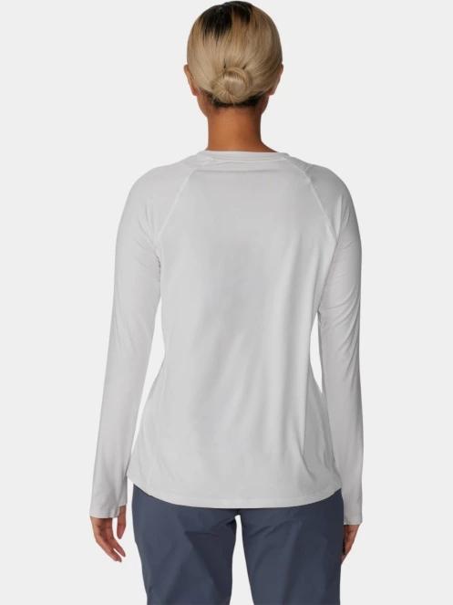 tricou cu maneci lungi, pentru sport pt. femei Mountain Hardwear Crater Lake Long Sleeve alb 4