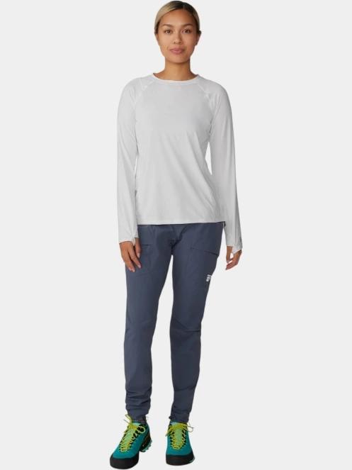 tricou cu maneci lungi, pentru sport pt. femei Mountain Hardwear Crater Lake Long Sleeve alb 5