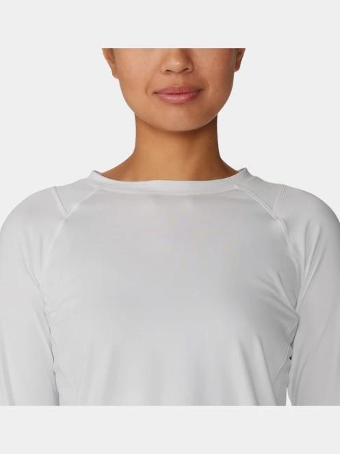 tricou cu maneci lungi, pentru sport pt. femei Mountain Hardwear Crater Lake Long Sleeve alb 8