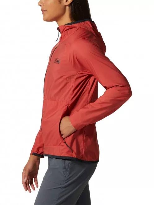 geaca de vant pt. femei Mountain Hardwear Kor AirShell Hoody rosu 4