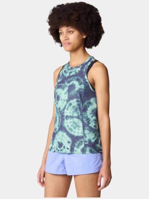tricou pentru sport, cu maneci scurte pt. femei Mountain Hardwear Crater Lake Tank albastru 3
