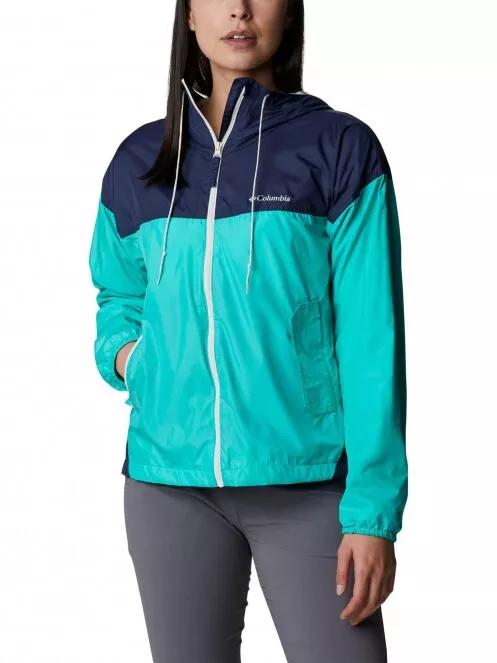 geaca de vant pt. femei Columbia Flash Challenger Lined Windbreaker verde 2