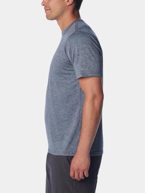tricou pentru sport, cu maneci scurte pt. barbati Columbia Columbia Hike Crew albastru 3