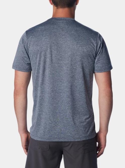 tricou pentru sport, cu maneci scurte pt. barbati Columbia Columbia Hike Crew albastru 4