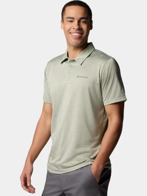tricou cu guler pt. barbati Columbia Columbia Hike Polo verde 5