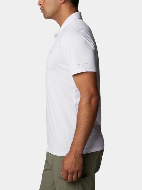 tricou de sport, cu guler pt. barbati Columbia Columbia Hike Polo alb 3