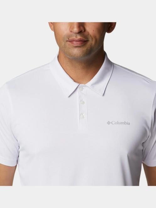 tricou de sport, cu guler pt. barbati Columbia Columbia Hike Polo alb 6