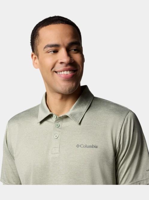 tricou de sport, cu guler pt. barbati Columbia Columbia Hike Polo verde 6