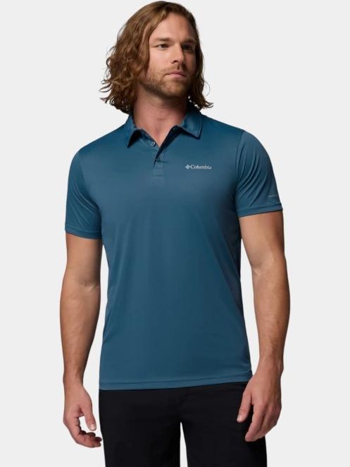 tricou de sport, cu guler pt. barbati Columbia Columbia Hike Polo verde 2