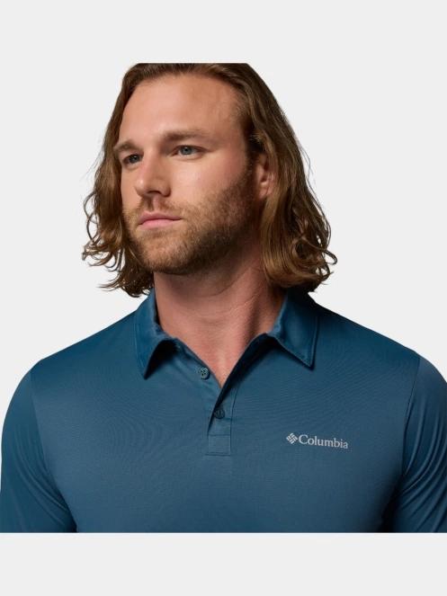 tricou de sport, cu guler pt. barbati Columbia Columbia Hike Polo verde 6