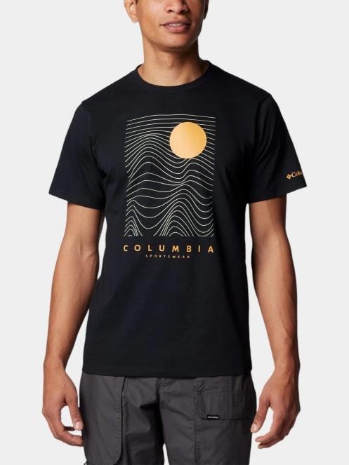 tricou cu maneci scurte pt. barbati Columbia Csc Seasonal Logo Tee negru 2