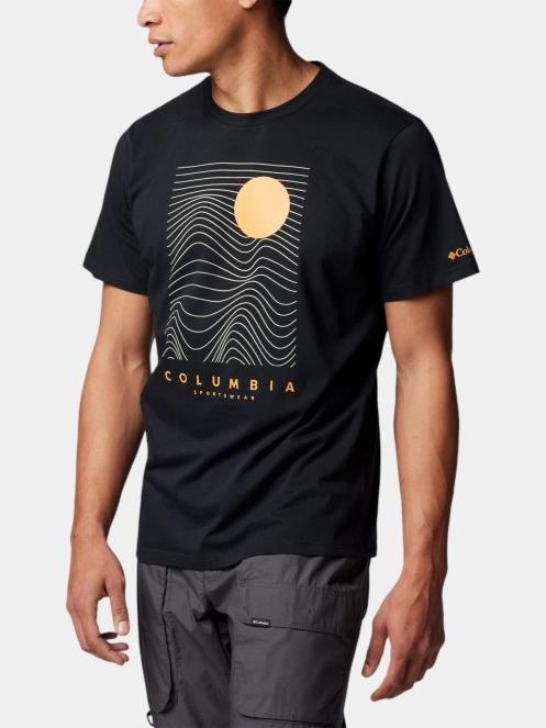 tricou cu maneci scurte pt. barbati Columbia Csc Seasonal Logo Tee negru 5