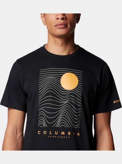 tricou cu maneci scurte pt. barbati Columbia Csc Seasonal Logo Tee negru 6