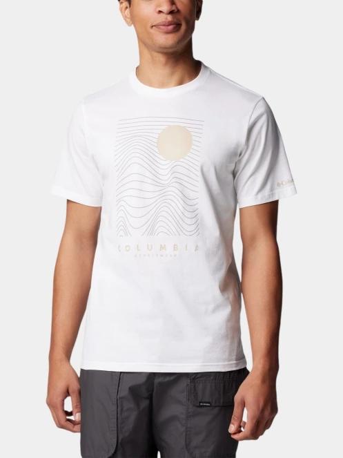 tricou cu maneci scurte pt. barbati Columbia Csc Seasonal Logo Tee alb 2