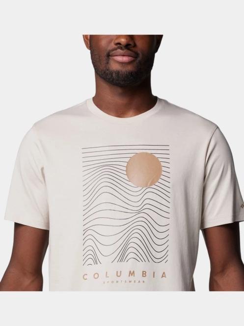 tricou cu maneci scurte pt. barbati Columbia Csc Seasonal Logo Tee nisip 6