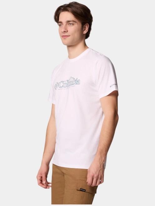 tricou cu maneci scurte pt. barbati Columbia CSC Seasonal Logo Tee alb 3