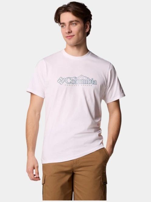 tricou cu maneci scurte pt. barbati Columbia CSC Seasonal Logo Tee alb 4