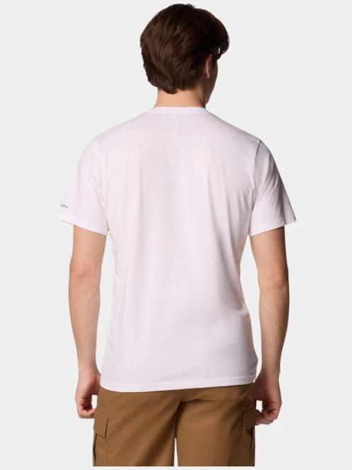 tricou cu maneci scurte pt. barbati Columbia CSC Seasonal Logo Tee alb 5